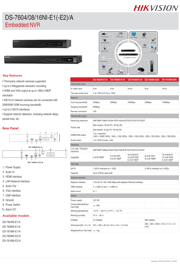 Katalog DS-7608NI-E2/A