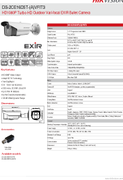 Katalog zařízení DS-2CE16D5T-(A)VFIT3